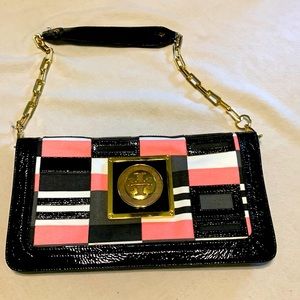 Tory Burch Black and Pink Shoulder Bag "LIKE NEW"